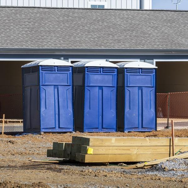 Heavy-duty construction site porta potty in Indianapolis, Indiana